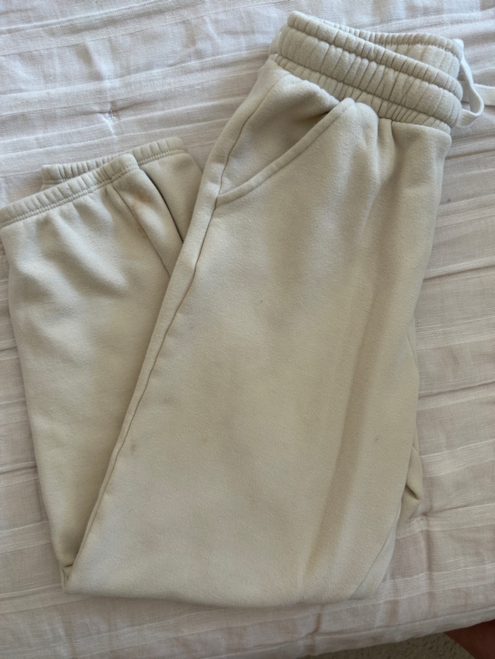 Little Co Lauren Conrad 12 Oeko Tex Organic Cotton Cream Sweatpants